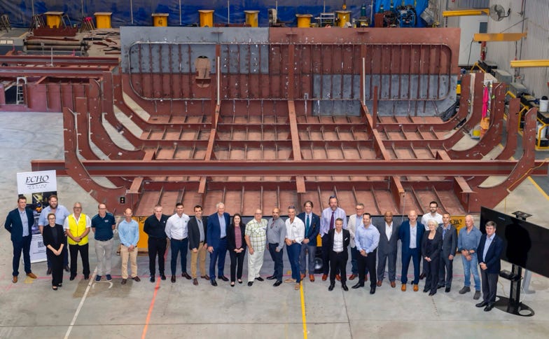 Birdon, laying of the coin, Corporate photography perth, industrial photography perth, construction photography perth, Henderson ship building,ship building, perth photographer